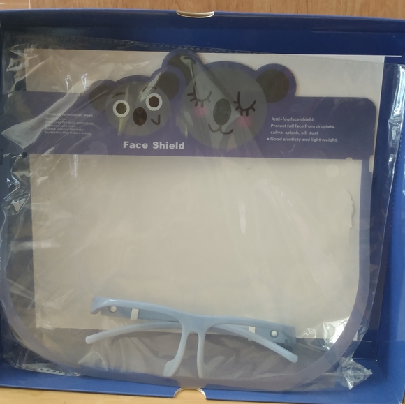 Face Shield (3/15$) Covering Clear Transparent Print Design Koala - Picture 2 of 6